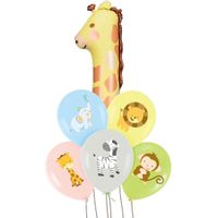 Zestaw balonów na roczek safari