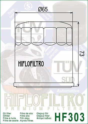 FILTR OLEJU HIFLOFILTRO HF303 zdjęcie 2
