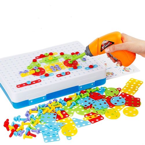 PUZZLE KLOCKI W WALIZCE + WKRĘTARKA 151 ELEMENTÓW HIT! na Arena.pl