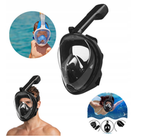 Maska do nurkowania pływania pełnotwarzowa na basen plażę L/XL