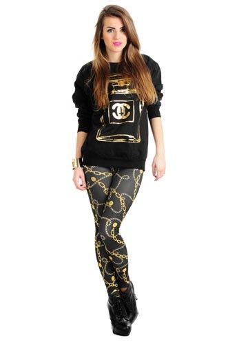 LEGGINSY GOLD CHAIN na Arena.pl