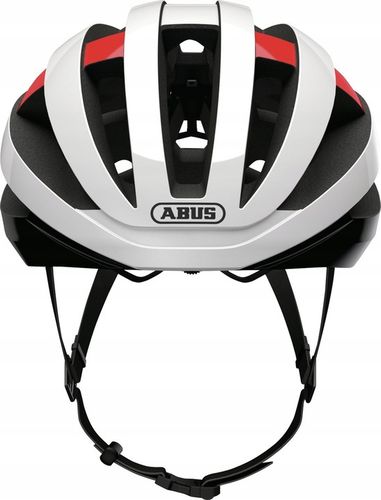 Kask rowerowy Abus Viantor szosa gravel czerwony czarny biały r. L 58-62 cm na Arena.pl