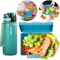 2 x ZESTAW BUTELKA TRITANOWA + LUNCHBOX DLA DZIECKA