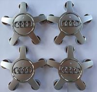 Dekielki do felg Audi 135 mm - Komplet 4 sztuki, Kolor: srebrny.
