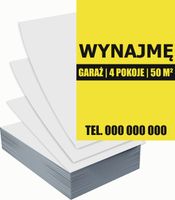 Ulotki A6 reklamowe firmowe 5000szt projekt w cenie WYNAJMĘ MIESZKANIE