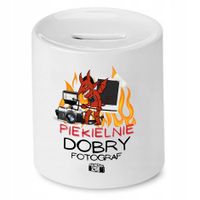 Skarbonka Dla Fotografa Piekielnie Dobry Prezent Z Nadrukiem Ze Zdjęciem