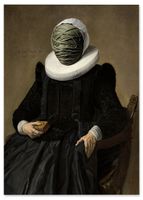 Obraz na płótnie portret szpulka nici 70x100 cm