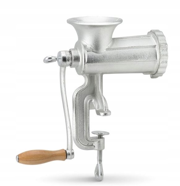 RĘCZNA MASZYNKA do MIELENIA Mięsa Żeliwna nr. 10 Nadziewarka 3 Sita Lejki zdjęcie 10