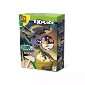 Wykopaliska dinozaurów i szkieletów 2w1