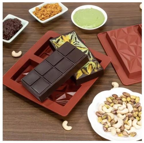 PODWÓJNA GŁĘBOKA FORMA SILIKONOWA DO CZEKOLADY DUBAI CHOCOLATE 20,5X18,5 cm na Arena.pl