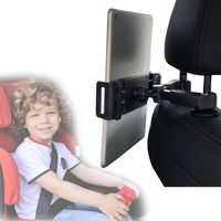 Uchwyt Samochodowy na Tablet do Zagłówka Regulowany Czarny 6.5 10.9 Cali