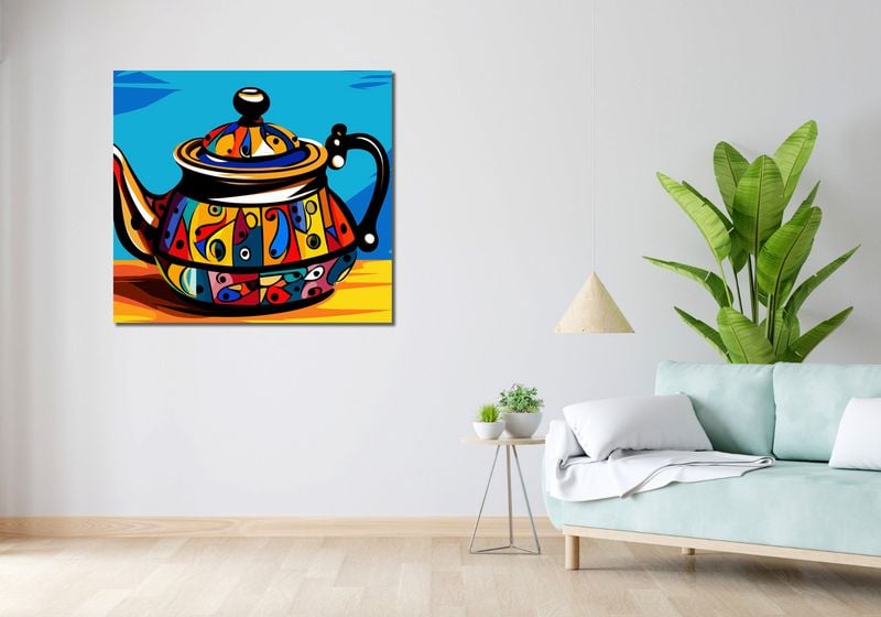 Obraz 100x90cm Może Herbatki? zdjęcie 2