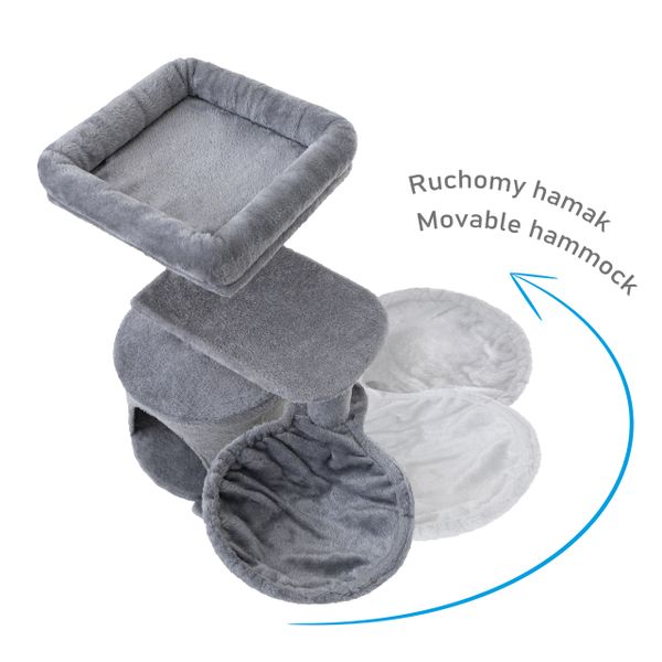 DRAPAK DLA KOTA WIELOPOZIOMOWY 52x32x69 cm PIOPIELATY zdjęcie 4