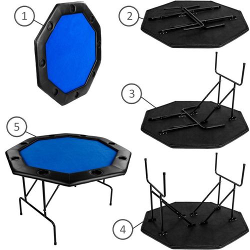 Stół do pokera - niebieski M57305 na Arena.pl