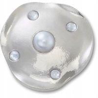 Przypinka Crocs Jibbitz Pin Do Butów Silver and Pearl Disc