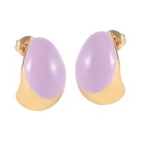 kolczyki średnie, kolorowe łezki (p25/zim/09au)