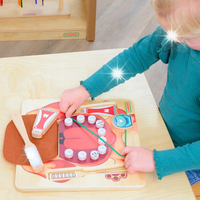 NAUKA ZDROWEJ HIGIENY JAMY USTNEJ MYCIE ZĘBÓW PIESKA TABLICA MASTERKIDZ