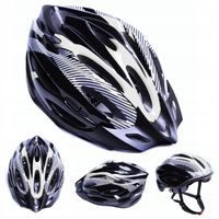 Kask rowerowy męski damski BIAŁY CZARNY miejski MTB regulowany M L 54-62 cm