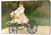 Obraz 100x70cm Jean Monet on His Hobby Horse, Monet Vintage