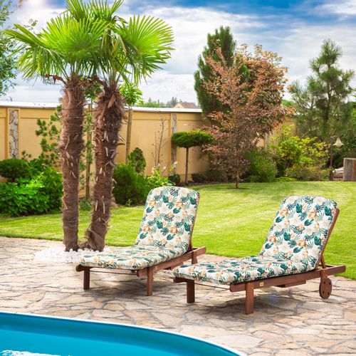 Poduszka AMELIA na długi leżak ogrodowy plażowy, materac 185x60x6cm na Arena.pl