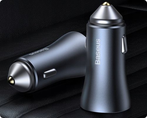 BASEUS SZYBKA ŁADOWARKA SAMOCHODOWA DO TELEFONU 40W 5A USB QC 4.0 KABEL na Arena.pl