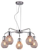 Gliva zwis 5x60W E27 chrom (bez żarówek) a60 (mm)