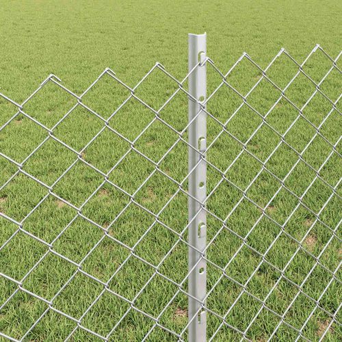 Ogrodzenie z słupkami Srebrny 0.8 x 25 m Stal na Arena.pl