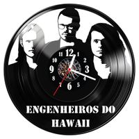 Zegar ścienny z płyty winylowej Engenheiros do Hawaii 842.14