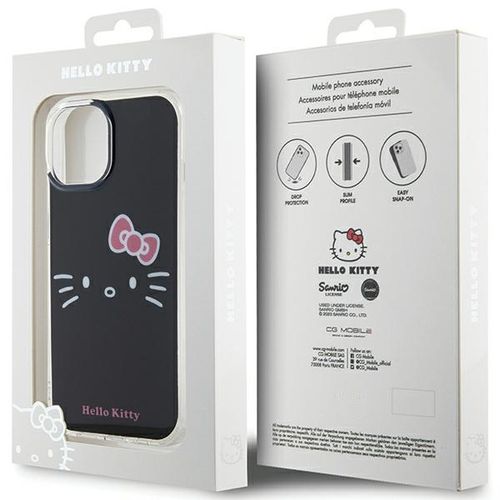 Etui Hello Kitty do iPhone 15, iPhone 14, iPhone 13, Czarny na Arena.pl