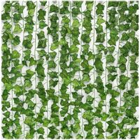 SZTUCZNY BLUSZCZ 12x GIRLANDA WISZĄCA DEKORACJA OSŁONA NA ŚCIANĘ BALKON 25m