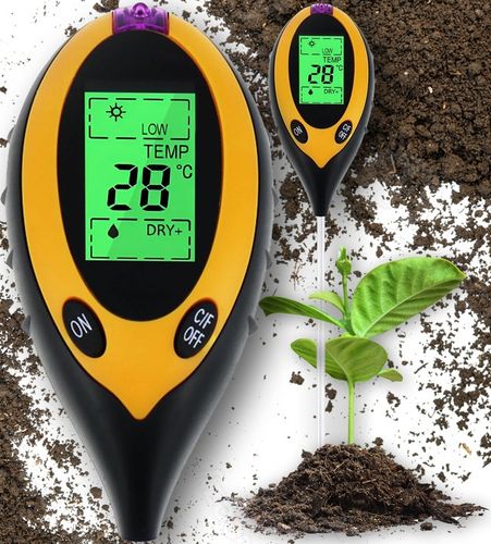 KWASOMIERZ MIERNIK TESTER OGRODNICZY PH GLEBY ZIEMII TEMPERATURA WILGOTNOŚĆ na Arena.pl
