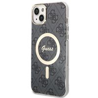 zestaw guess gubpp14mh4eacsk case+ charger iphone 14 plus / 15 plus