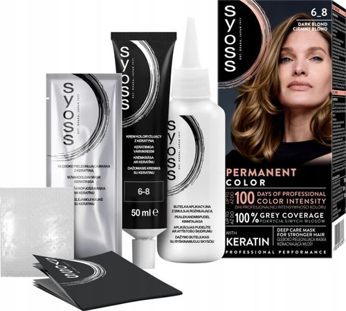 SYOSS PERMANENT COLOR FARBA DO WŁOSÓW TRWAŁA NR 6_8 CIEMNY BLOND 1 SZT na Arena.pl