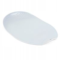 KADAX Deska Do Krojenia Z Ociekaczem Z Uchwytem Plastikowa Biała 25x38cm