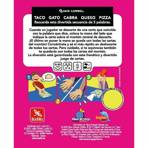 Zabawa Edukacyjna Lúdilo Taco, Vuelta, Cabra, Queso, Pizza na Arena.pl