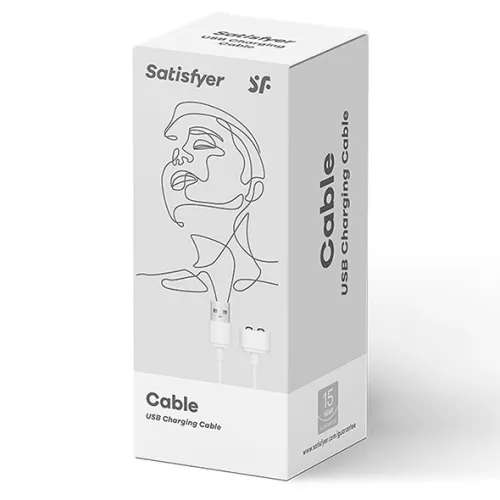 kabel do ładowania - satisfyer usb charging cable white na Arena.pl