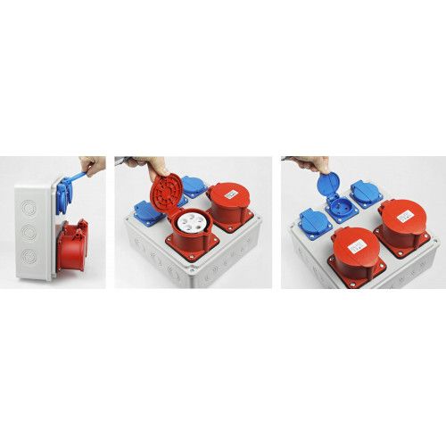 GNIAZDKO QUADRA USB PODWÓJNE Z UZIEMIENIEM GWINTOWANE IP20 na Arena.pl