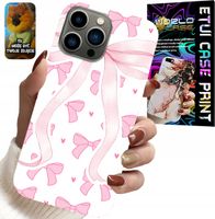 ETUI DO IPHONE 13 PRO - RÓŻOWE WSTAZKI WSTĄZKA MODNE WZORY CASE