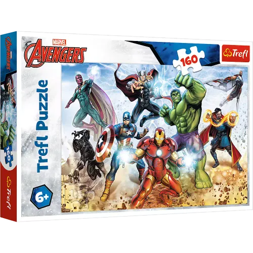 Puzzle dla dzieci układanka Avengers Gotowi by ratować świat 160 elementów na Arena.pl