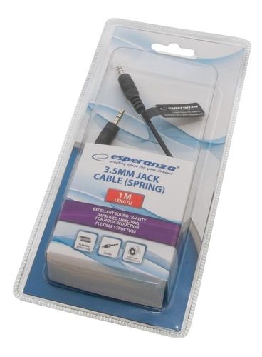 ESPERANZA EB251 KABEL SPIRALNY MINI JACK - MINI JACK / 1M na Arena.pl