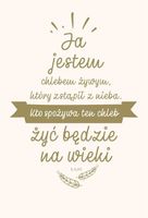 NT Z INFOGRAFIKAMI B5 SREBR. TŁ. JA JESTEM CHLEBEM PRACA ZBIOROWA