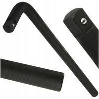 Pokrętło klucz fajkowy do kół 3/4 cala 500mm typ L CZARNE KUTE MOCNE BJC