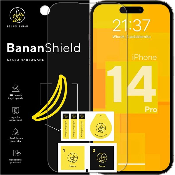 Szkło hartowane 9H BananShield do Apple iPhone 14 Pro zdjęcie 1