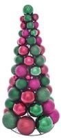 Choinka z bombek zielona