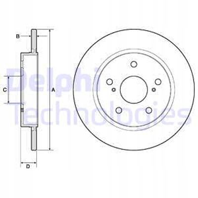 TARCZA HAM TYL 270X10 P DELPHI na Arena.pl