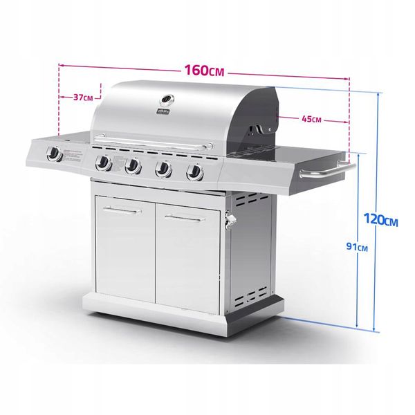 Grill Gazowy KOLER Relish v4 5 palników 17,2kW zdjęcie 9