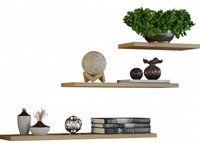 Nowoczesny Komplet Półek Wiszących 3szt 30-60 cm Artisan BOBI TS - 3 Kolory