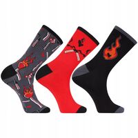 Skarpetki Męskie Bawełniane Skarpety Kolorowe Długie MORAJ 3-PARY 39-42