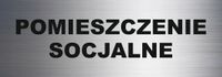 Tabliczka Grawerowana INFORMACYJNA 20x7 cm POMIESZCZENIE SOCJALNE