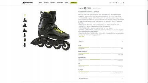 LesznoOkrężna10A! Nowe Rolki Rollerblade RB Cruiser 25,0 Black Yellow Cena! na Arena.pl